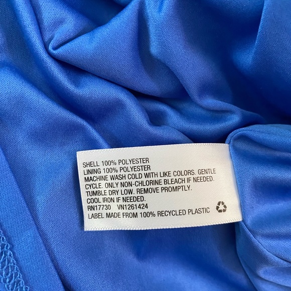 Xhilaration Blue Floral periwinkle Print Strappy Back Shift Summer Dress women’s - Picture 4 of 10